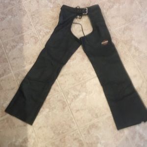 Women’s Harley Davidson black leather chaps